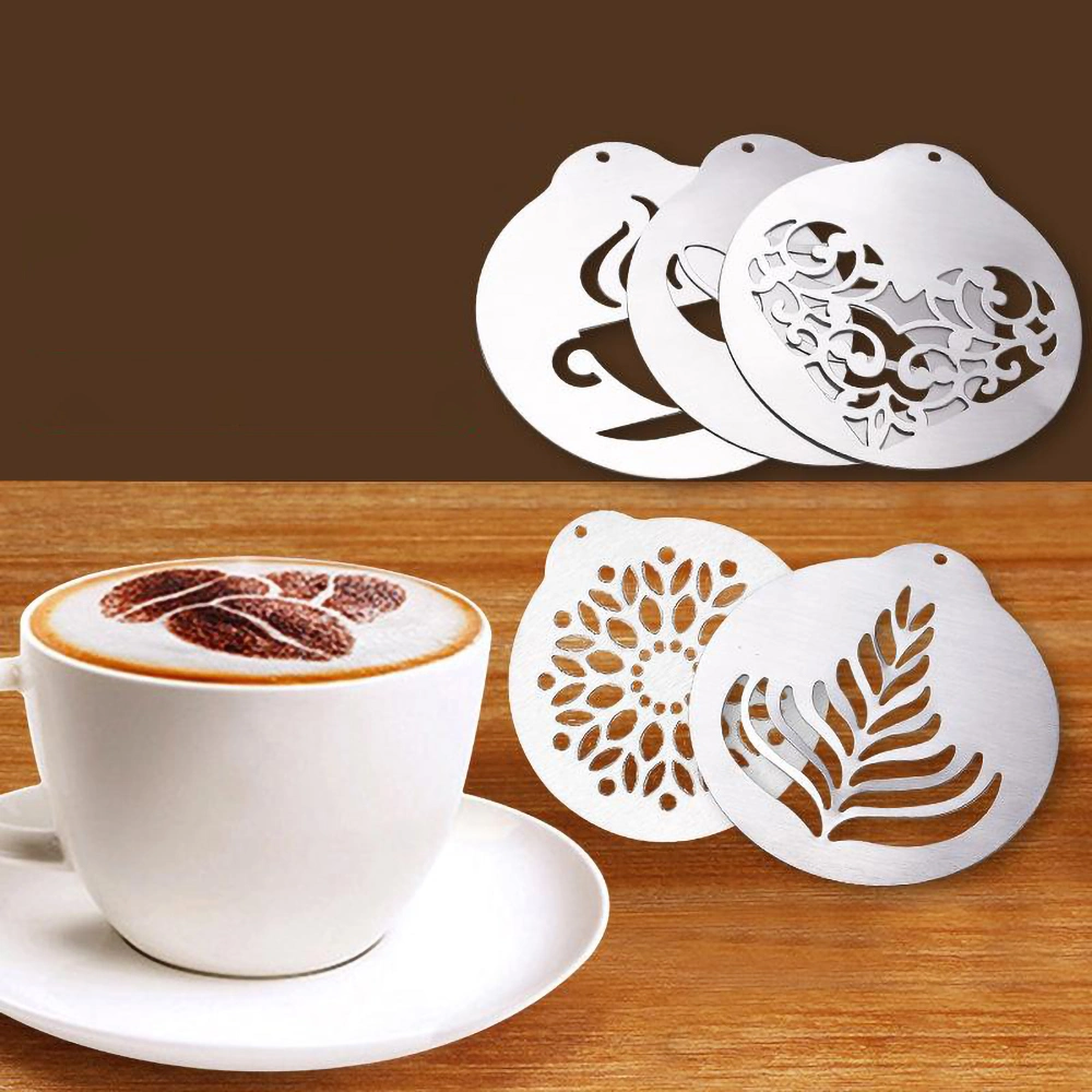 High quality/High cost performance  Factory China Stainless Steel Christmas Ginger Bread Cake Coffee Cuppull Flower Template Mold Stencil