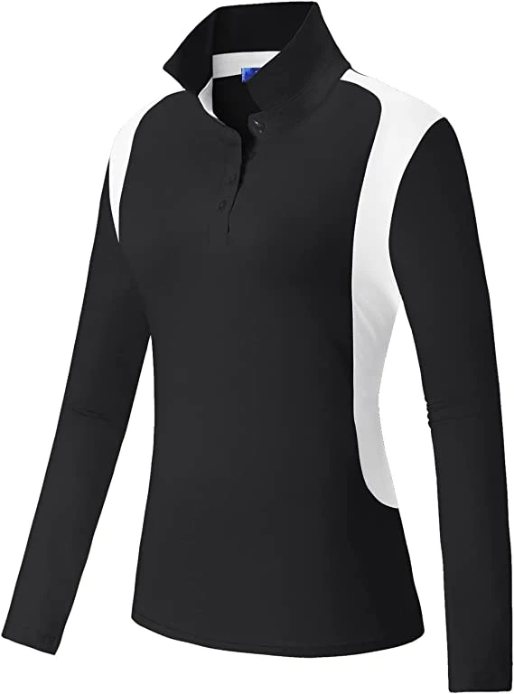 OEM Long Sleeve Sports Polo Shirts for Woman