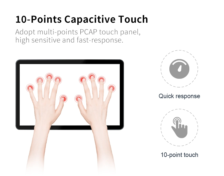 1280*800 16: 10 Wide Temperature Embedded Touch Screen Panel PC Industrial Display Monitor Kds Kitchen Display System