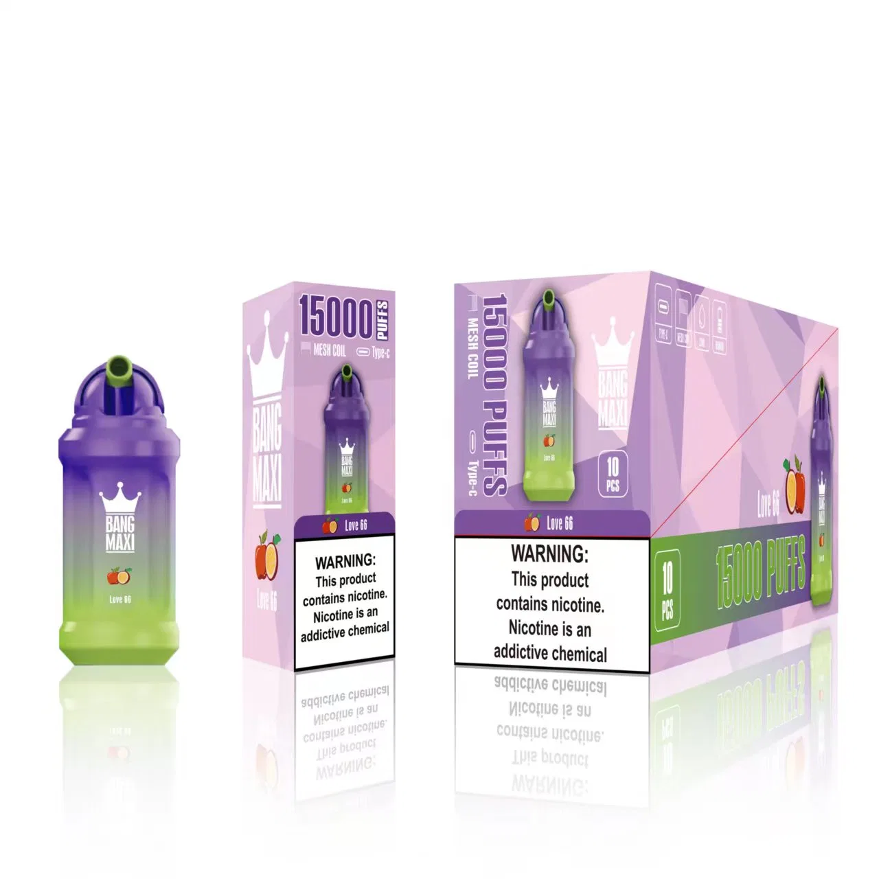 2023 choux Hot Bang Maxi 15000 les plus vendus avec 23 ml Batterie E-Liquid rechargeable 650 mAh, à usage unique, Vape Bang King 12000 XXL Barre de feuilletée PEN Hookah