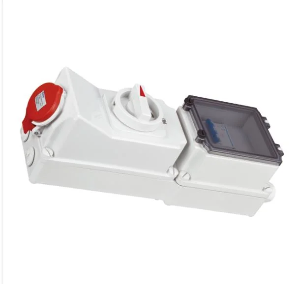 Saudi Arabia 32A 400V Wall Socket with Switch (QX5635)