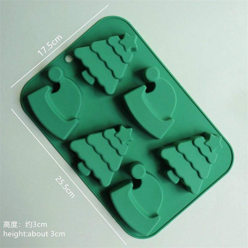 Custom Christmas Tree Snowflake Bell Silicone Cake Cookie Mold Fondant Holiday Decoration