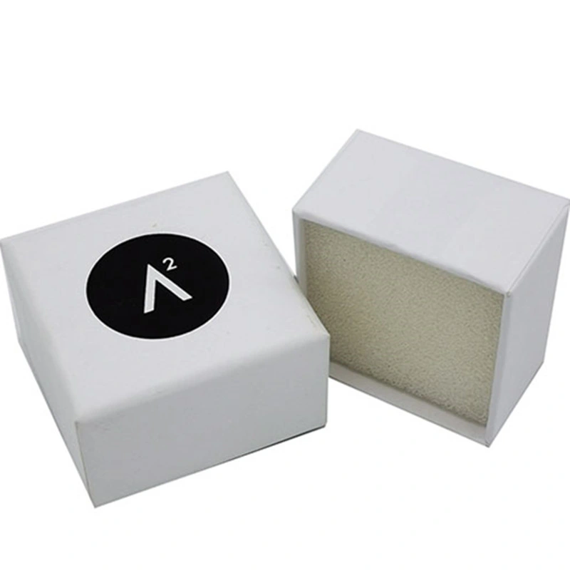 Hot Sell Custom Paper Plain Ring Gift Boxes with Foam