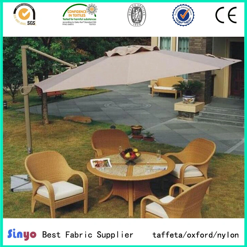 PU Coated 100% Polyester Woven 300*300d Sunshade Umbrella Fabric with Anti UV