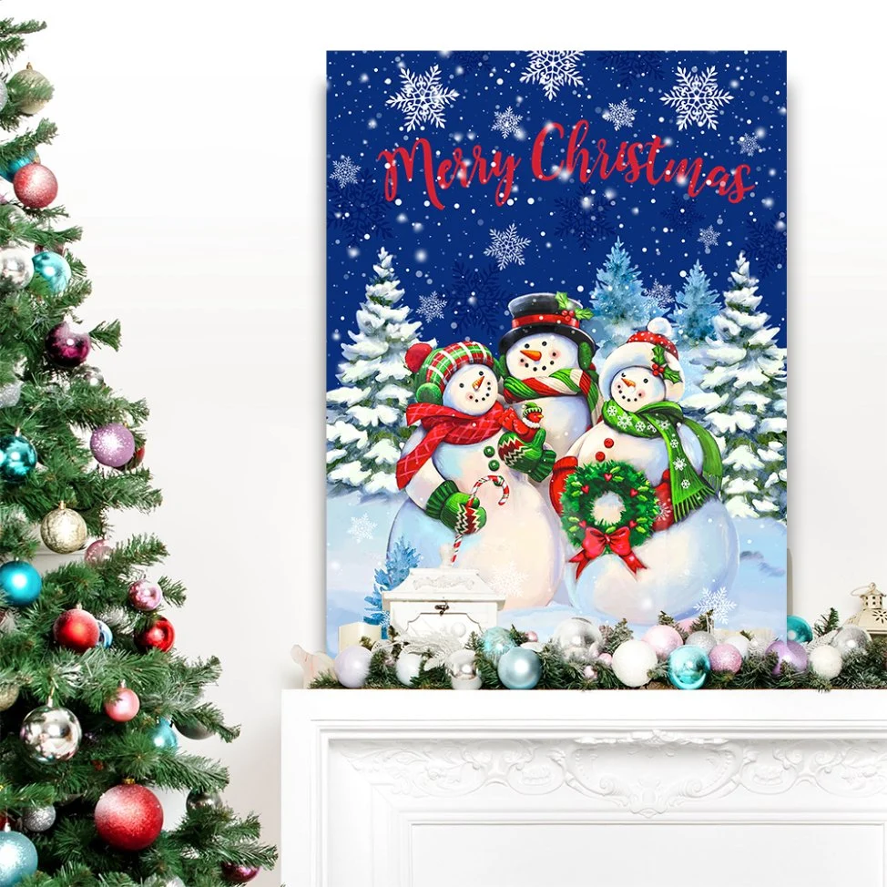 Wholesale/Supplier Custom Christmas LED Light up Decorative Wall Art Canvas Painting