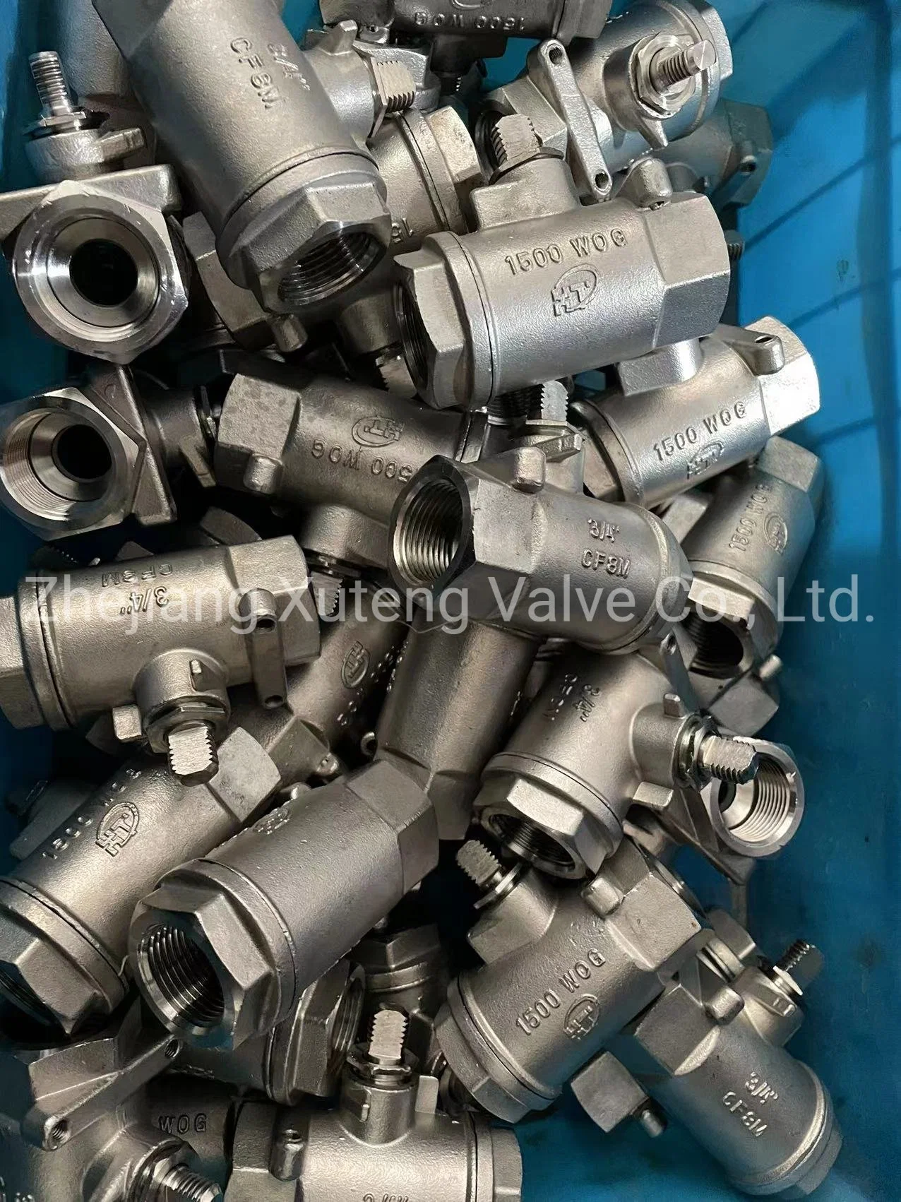 Xtv CE ISO Full Bore 1500wog BSPT Spring Return Handle 2PC Ball Valve