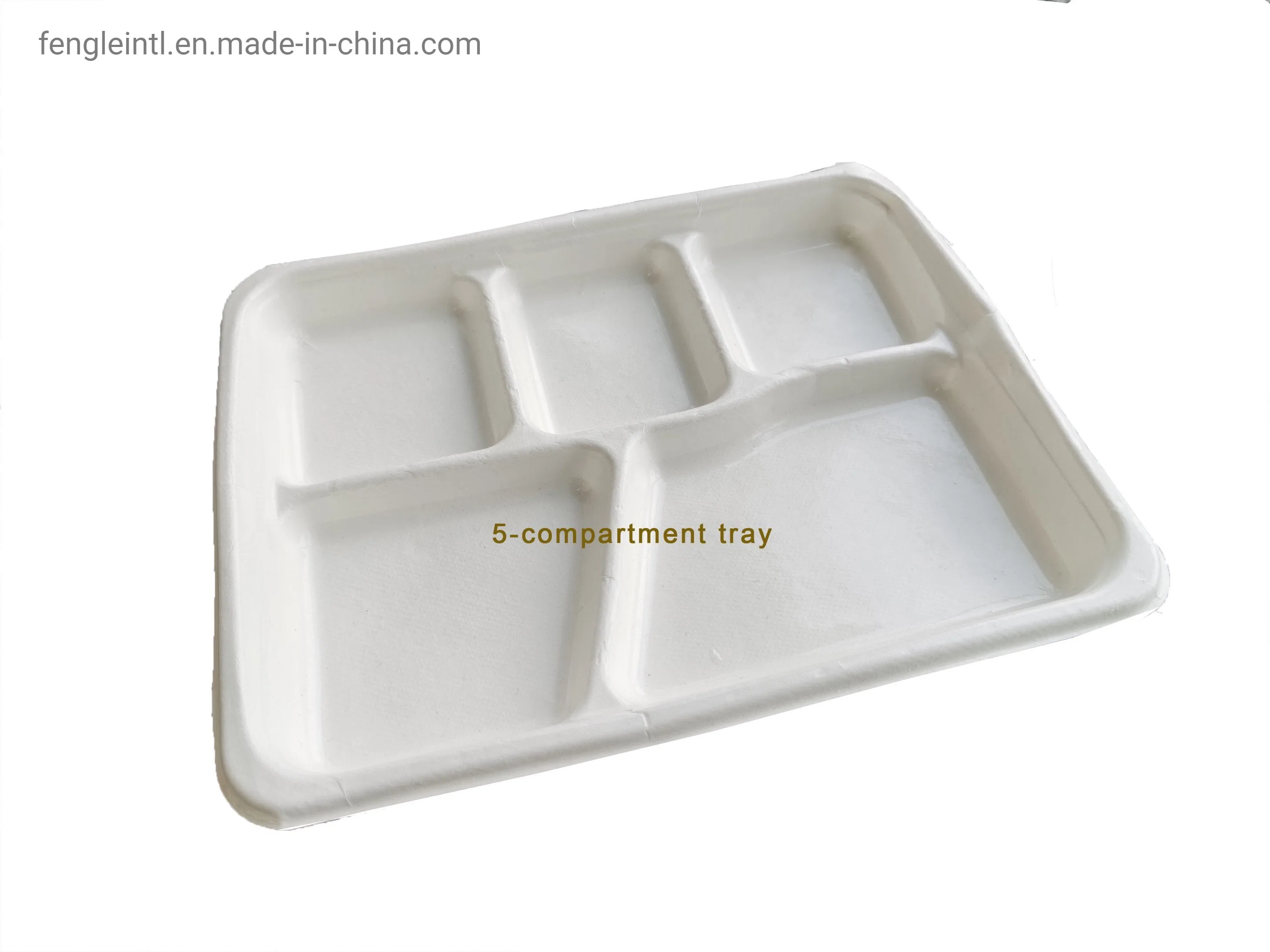 Compostable Biodegradable Disposable Sugarcane Bagasse Paper Plates Tableware