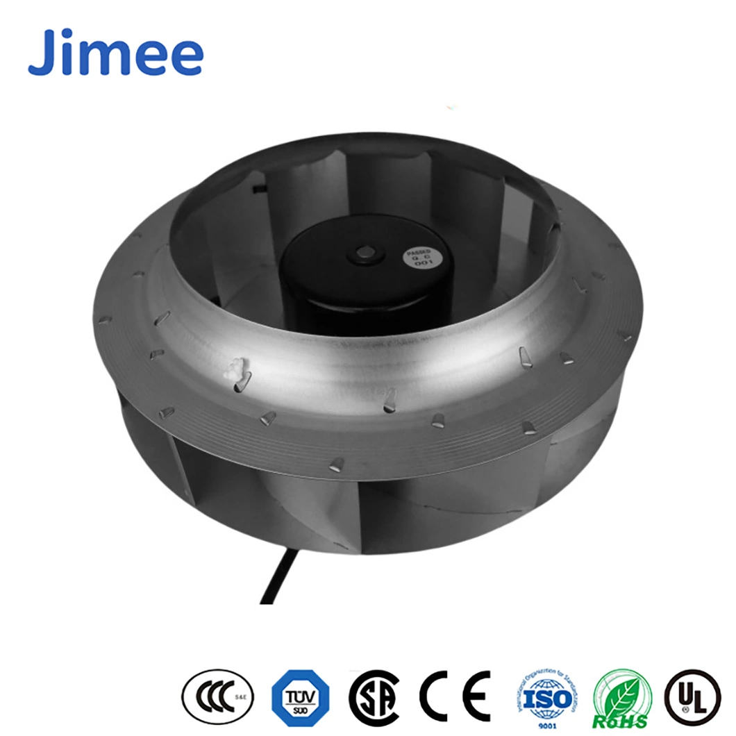 Jimee motor China DC ventilador axial fornecedores Jm108d4a1 1.35 (kg) Peso, blowers centrífugos EC, material PP, tubo axial de 24 polegadas Ventilador para o Ar de refrigeração