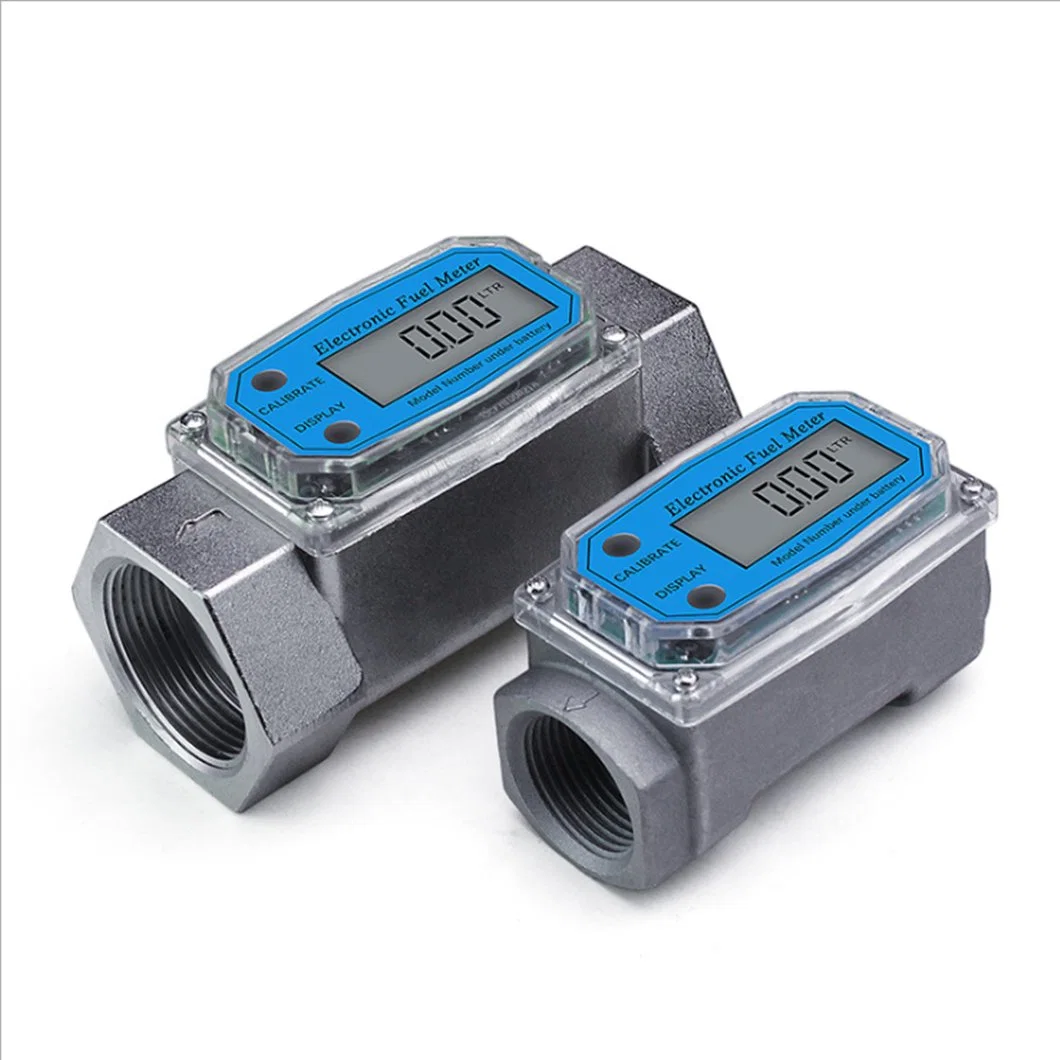 Cheap 1inch RS485 Smart Oil Water Stainless Steel Aluminum Turbine Pulser Digital Diesel Fuel Flowmeter Flow Meter Transmitter