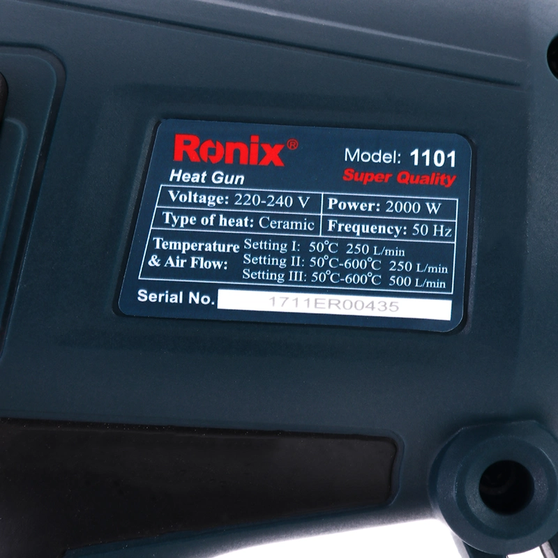 Ronix 1101 Praktische Multifunktionswerkzeuge 2000W Arbeiten stufenlos temperaturverstellbar Rolling Settings Elektrische Heißluftpistole