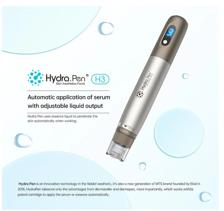 Aguja ajustable Hydra Pen H3 microneedle Derma Pen Rejuvenecimiento de la piel Anti-Envejecimiento