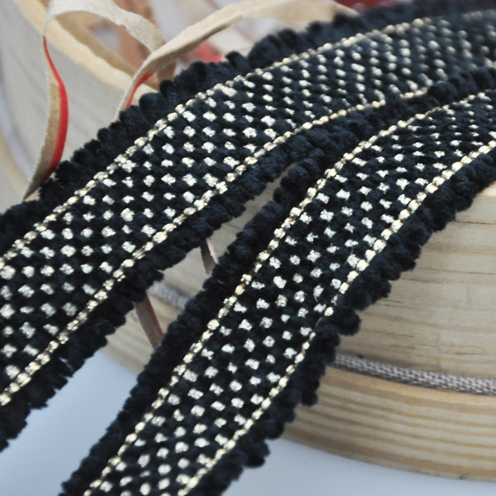 New Arrival Fashion Fringe Trimming Braided Lurex Tape Garment Accessories