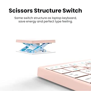 Windows Android Ios and Mac Multiple Systems Supported Wireless Bluetooth Keyboard