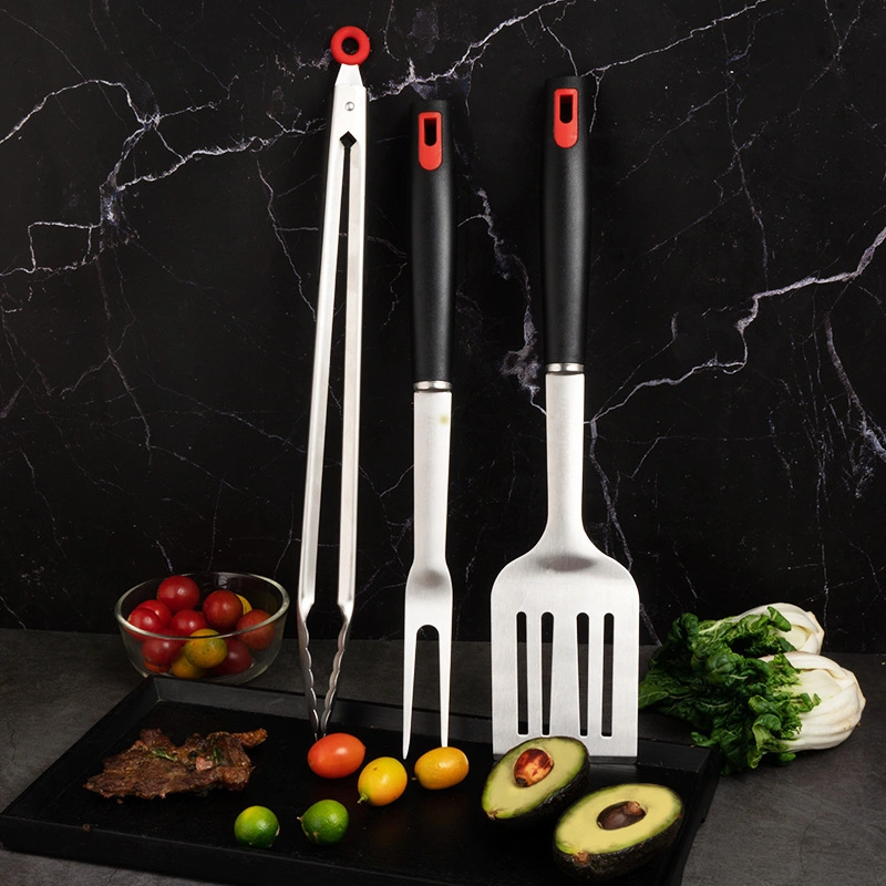 3-Teilige Edelstahl Barbecue Tools Outdoor Grill Utensilien Kombination