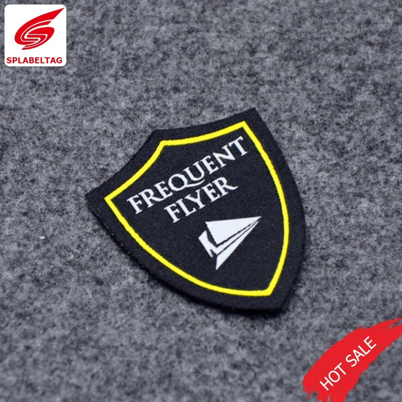 Custom Fashion Logo Flat Woven School Embroidery Patch for Clothing