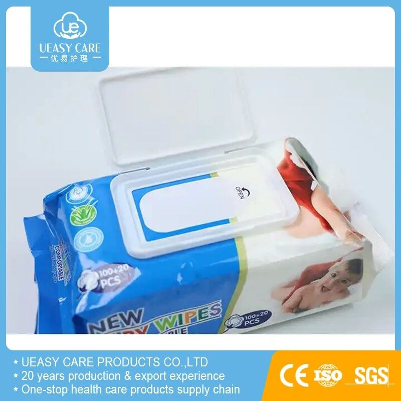 Wholesale/Supplier Small Baby Wet Wipes, 80PCS Biodegradable Wet Tissue for Babies Hands Cleaning