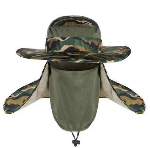 Nylon Anti UV Waterproof Fishing Bucket Hat Cap