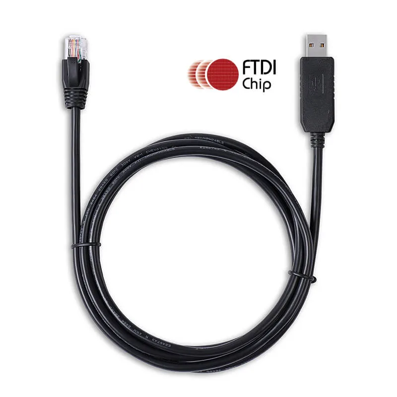 يعمل كبل FT232rl USB إلى RS485 RJ45 على تحسين برمجة دلتا PLC