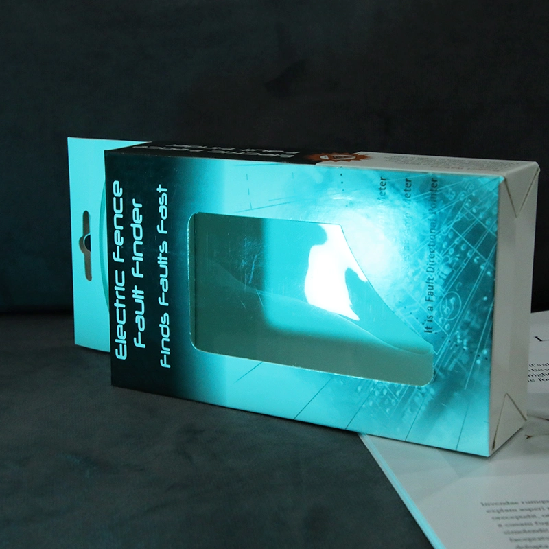 Специальный бумажный подарочный упаковочный ящик с окошко ПВХ для наушника