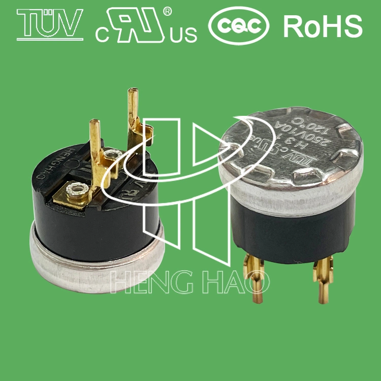 Sensor de temperatura de contacto normalmente abierto Ksd301 Termostatos bimetálicos Interruptor de corte térmico 250V 10A 16A 0-250C