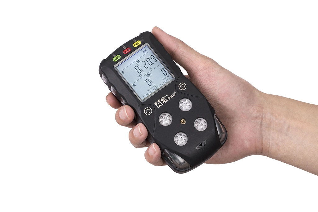 Atex Certified Portable Gas Sensor for Detecting O2 Co Ex H2s with Sound Light Vibration Alarm