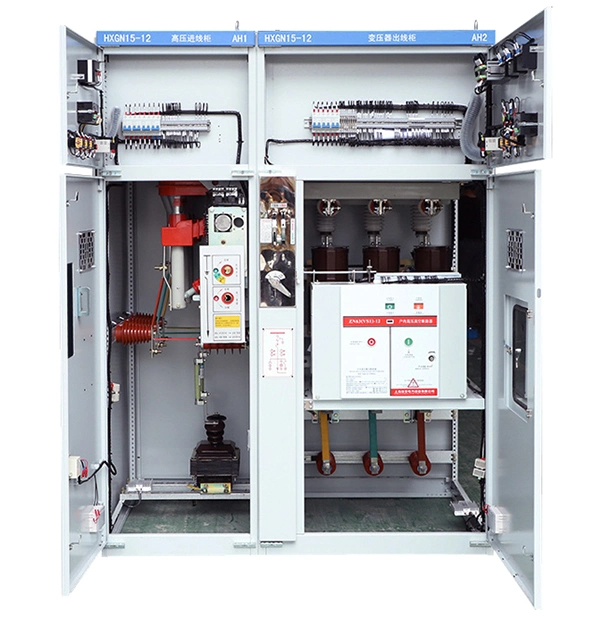 Hxgn17-12kv fijo Tipo de caja interior metálica CA encerrada Switchgear fusible interruptor de carga de vacío