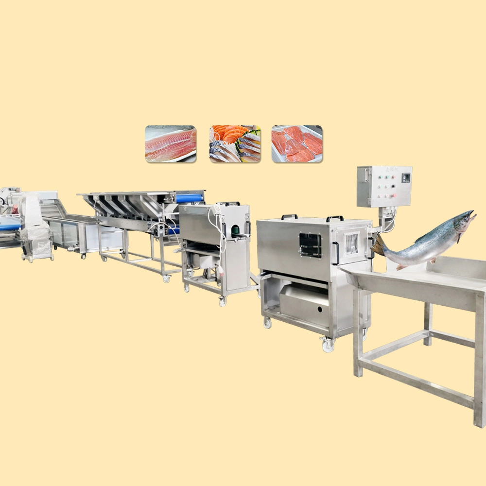 TCA Automatische Sardin Lachs Thunfisch-Entbeinung Scaler hohe Qualität Killer Macht Maschine Produktionslinie