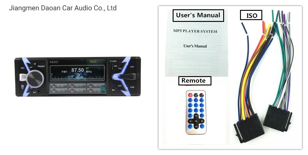 Wholesale/Supplier Single DIN Car Bluetooth Double USB MP5 Audio