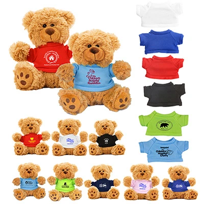 6" OEM Custom Logo Stuffed Toy Teddy Bear Plush Toy Bear