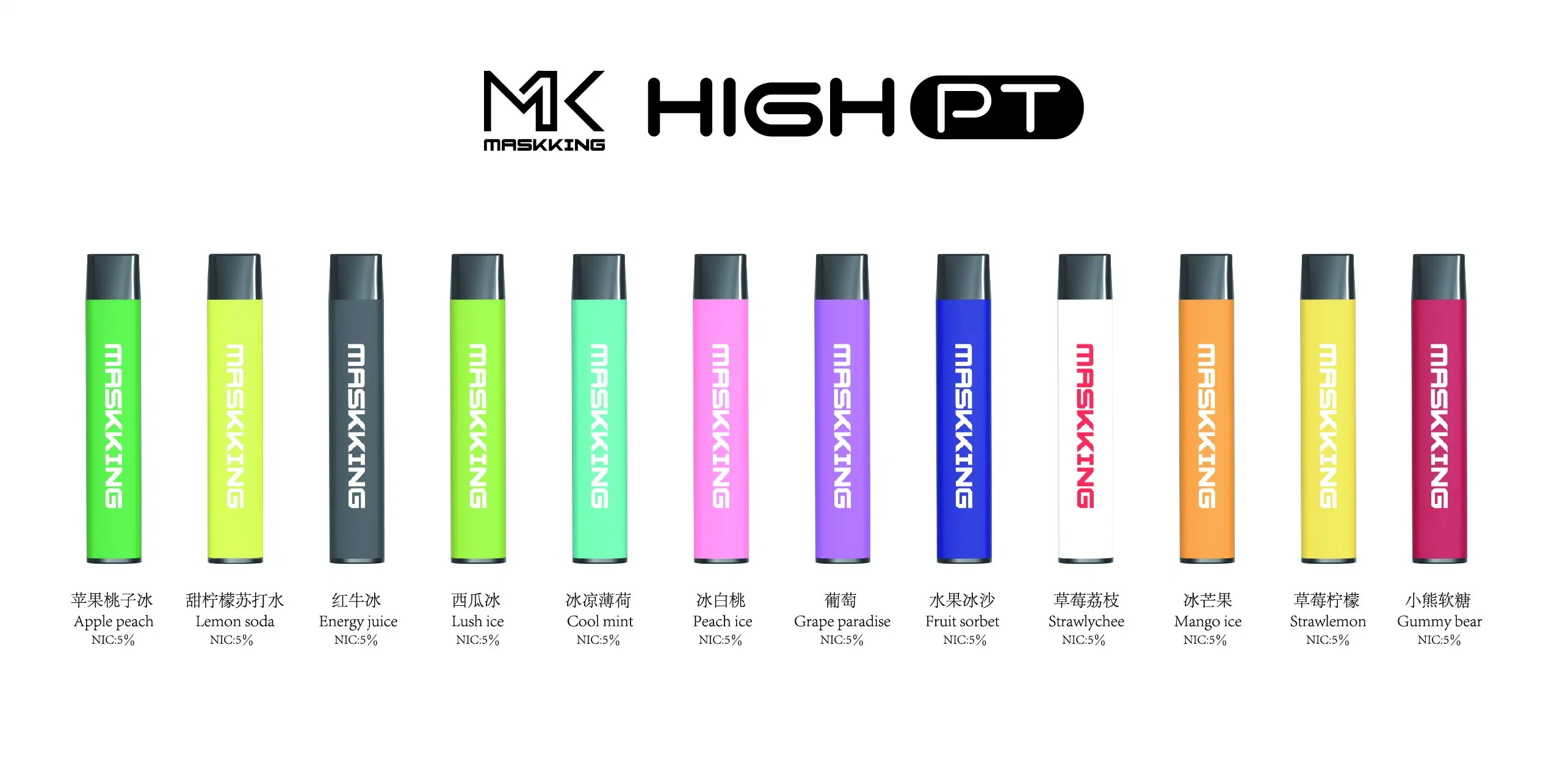 2019 Maskking Hot Selling Electronic Cigarette Portable Slim Vape Pen Evolve 2.0 Pod System