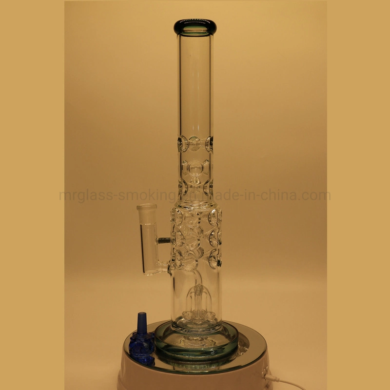 Big Hookah Pipe Multilayer Ice Pitch Perc Straight Tube Smoking Pipe Heady Glass Thick Glass Water Pipe