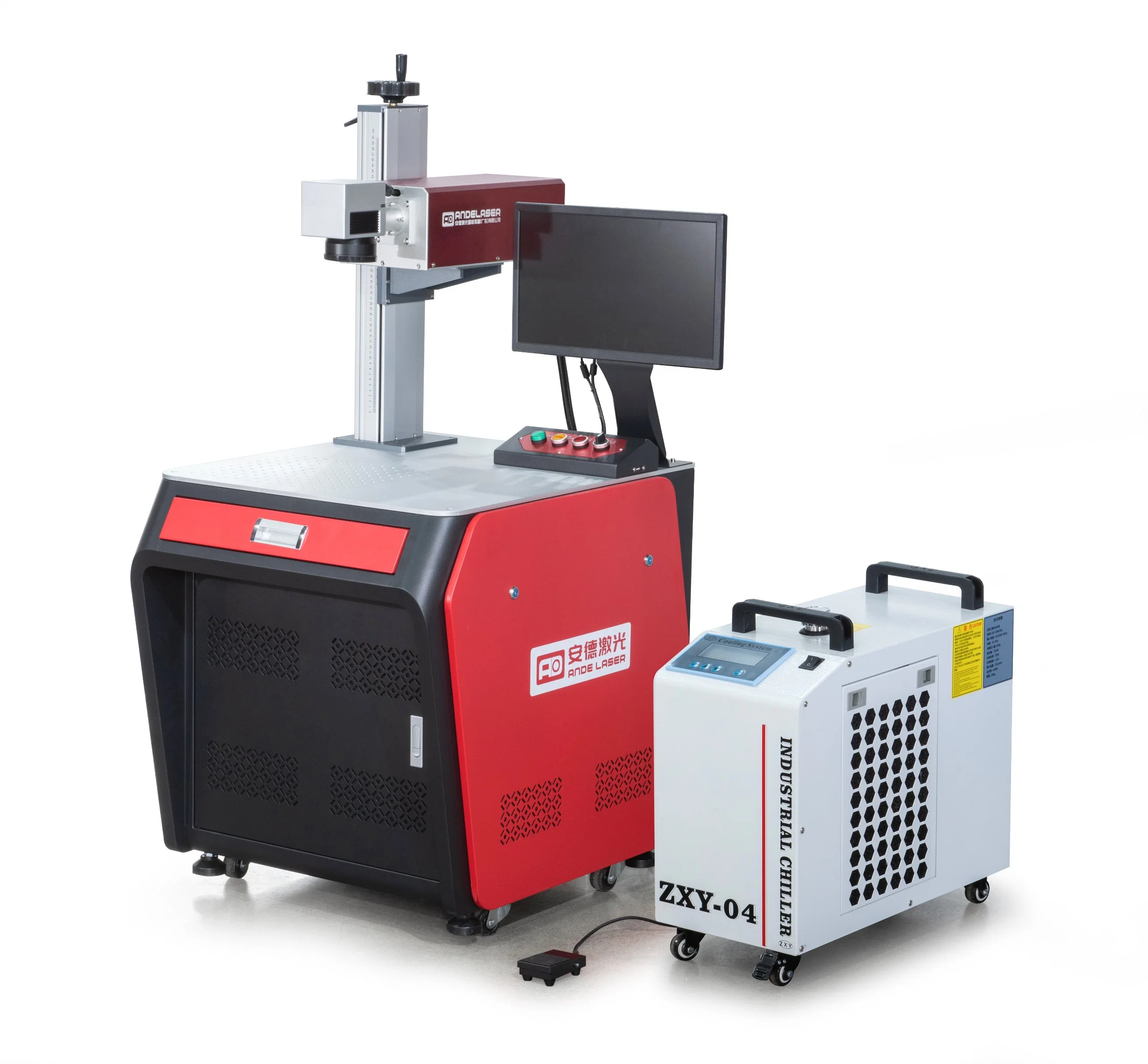 Ande Laser 3W 5W Mini Portable UV Laser Marking pour l'acier inoxydable Aluminium Fer UV Laser Marking Machine de gravure pour le métal.