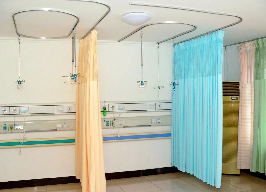 Bacteriostatic Medical Curtain Flame Retardant Partitions Hospital/Cafe Decorative/ Shower Hotel Lobby Curtains with 100% Polyesters for Privacy Space
