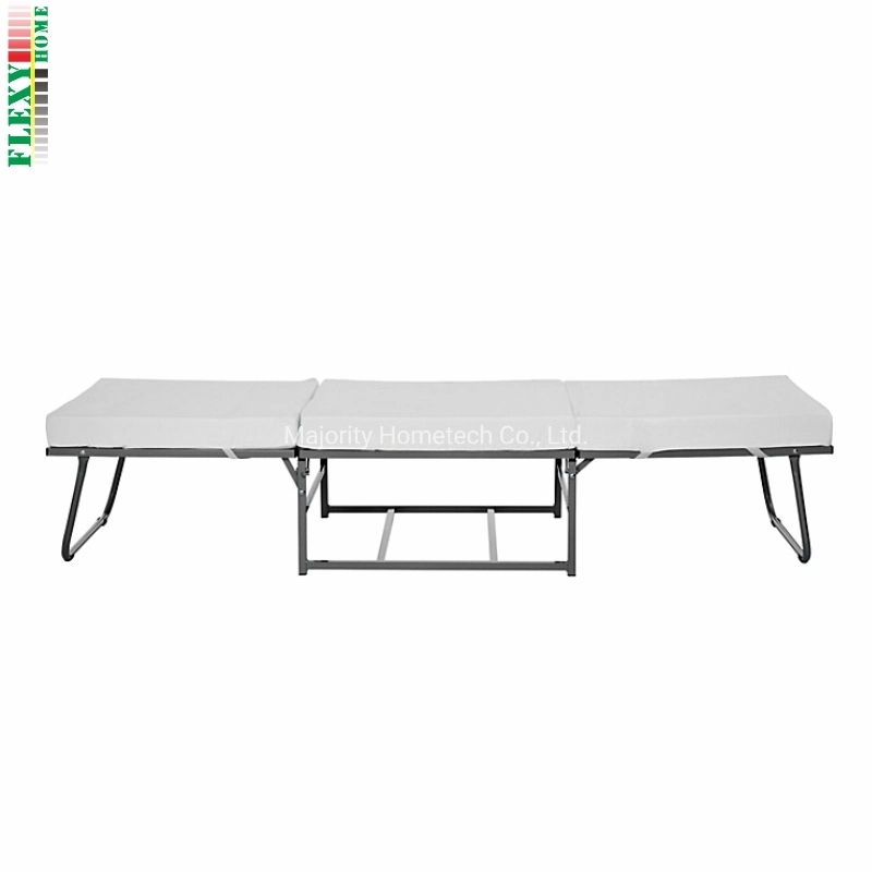 Single Metal Folding Outdoor Furniture with Mattress