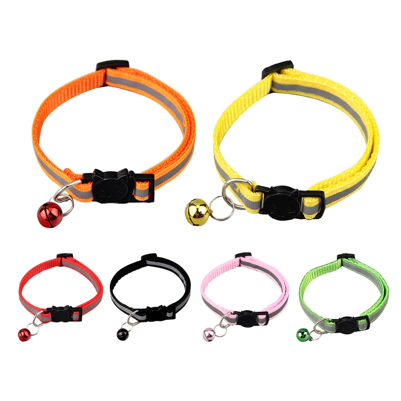 Quick Release Safety Buckle Bell Reflective Pet Dog Collar