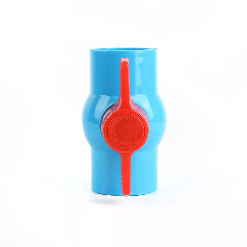 PVC Threaded Compact Ball Valve Price with Polyvinyl Chloride Body