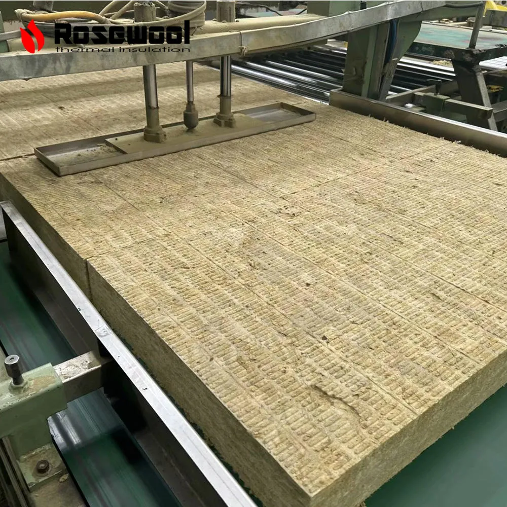 Schallabsorption Baumaterial Rockwool Dämmplatte mit Rohstoffen Basalt