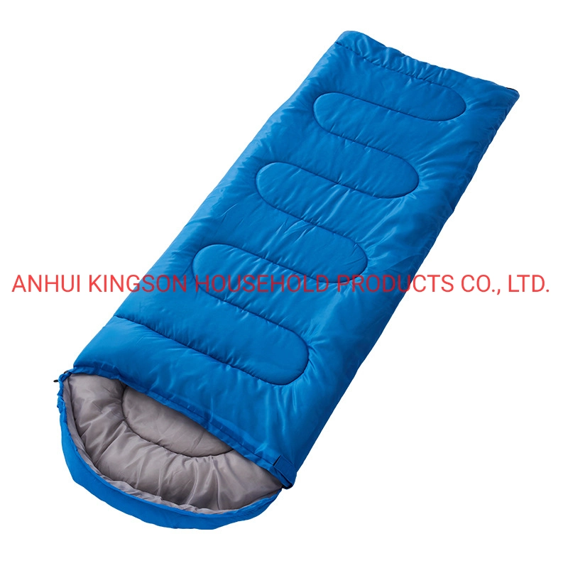 Sac de couchage enveloppe en stock pour le camping en plein air Sac de couchage en coton creux pour adultes