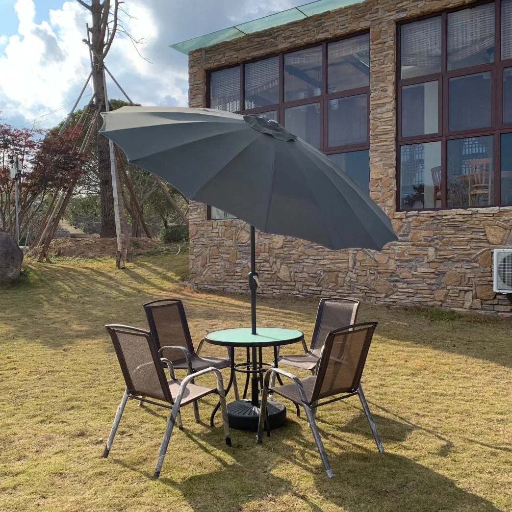 Round Sun Shade Tilting Umbrella for Outdoor Big Size Garden Table Use