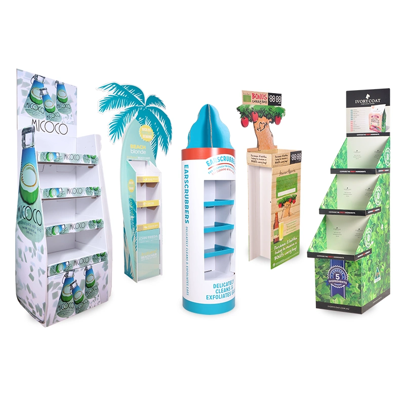 Cardboard Display Rack for Exhibitions, Supermarkets, Chain Stores, Shops, Advertising and Promotions