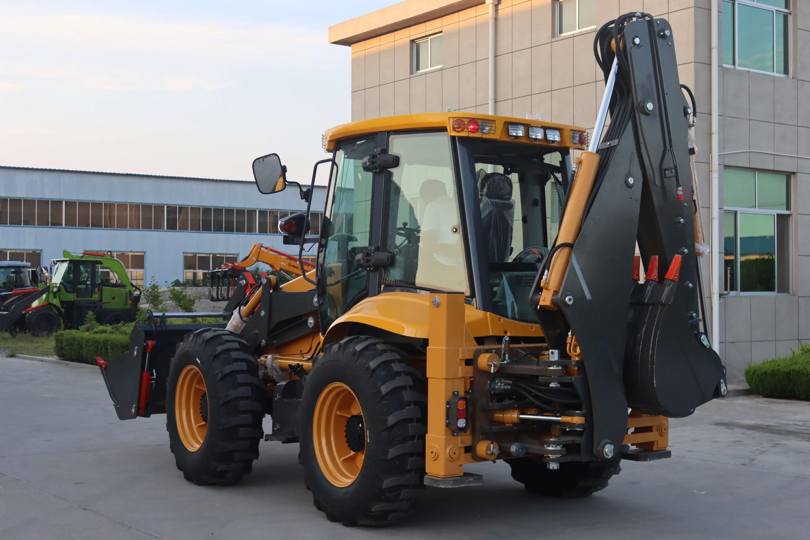 Tipo de roda marca Yaweh Mini Trator Backhoe Loader Retroescavadeiras Excav barato do carregador do fabricante chinês