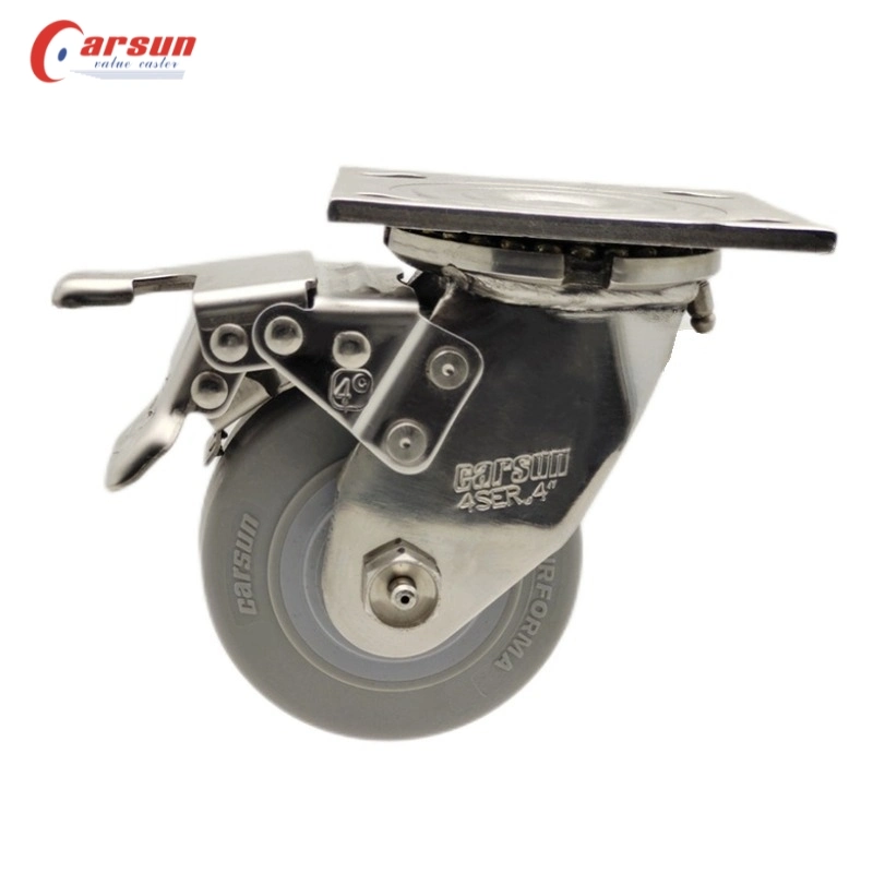 Stainless Steel Castors 3/4/5/6/8inch Industrial Caster Wheels with Rust Prevention and Corrosion Resistance