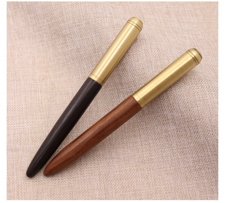 Brass Solid Wood Writing Pen Commercial in Sandalwood Precious Pearl Pen Commercial