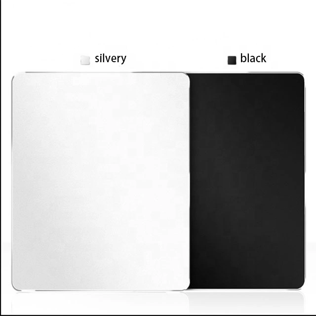 Custom Aluminum Alloy Silver Metal Game Mouse Pad Computer Mouse Pad