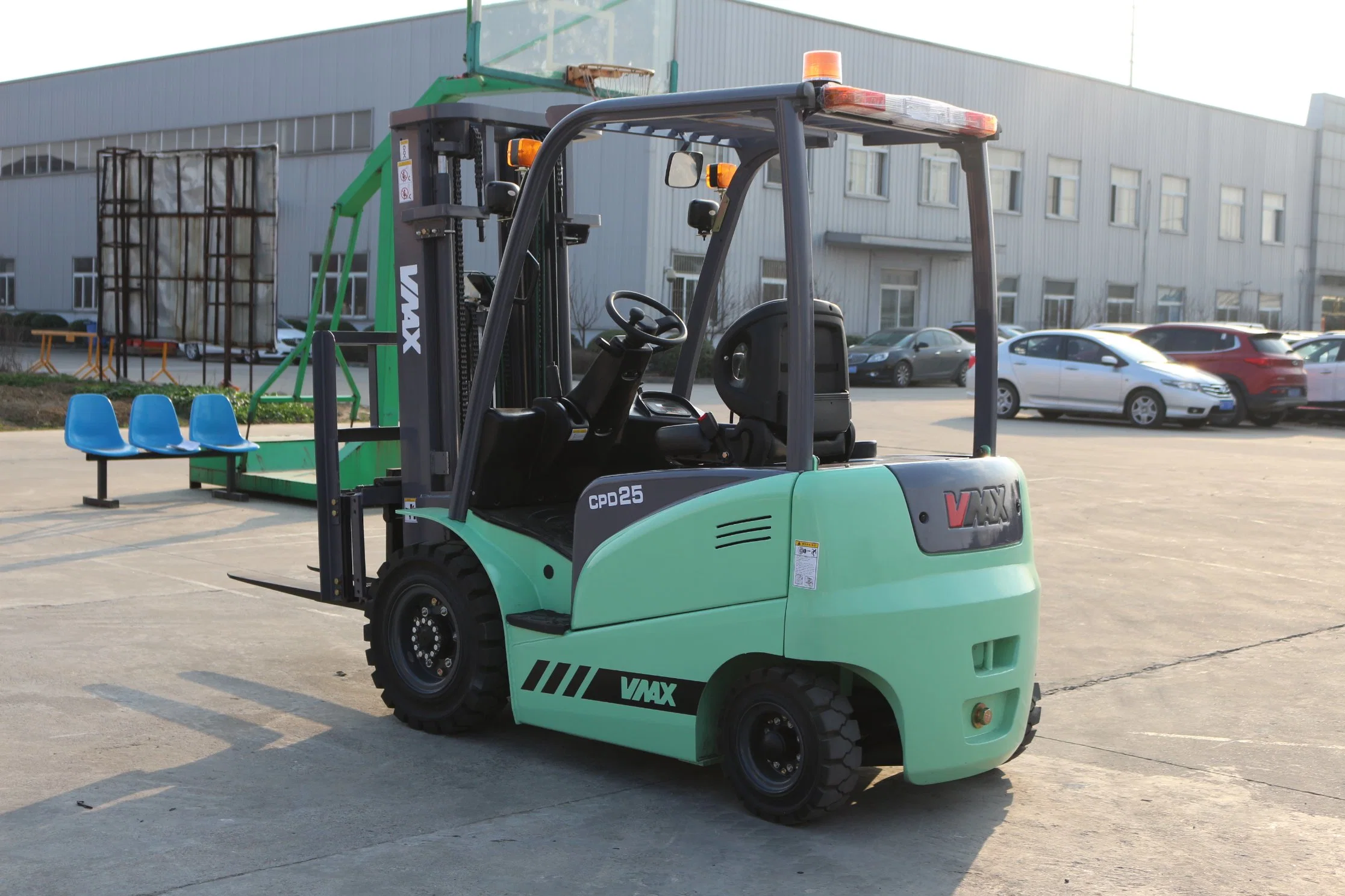 Cpd25 Green Colour 2.5 Ton Battery 48V Electric Forklift