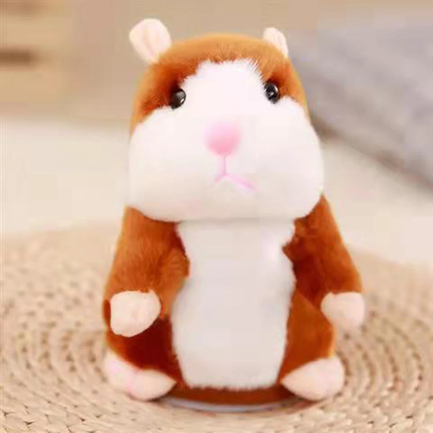 En parlant de hamster animal en peluche Jouet interactif cute les effets sonores de parler des jouets en peluche avec répète vos dit voix Cadeau Best Buddy pour les enfants