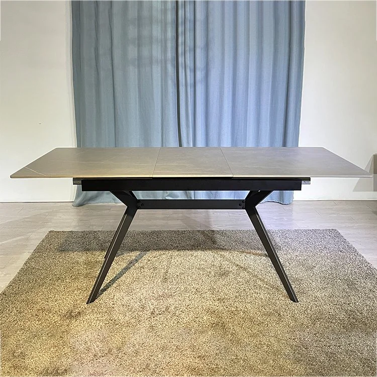 fashion Designed Dining Room Furniture Modern Luxury Small Ceramic Tile Top Dining Table Nordic