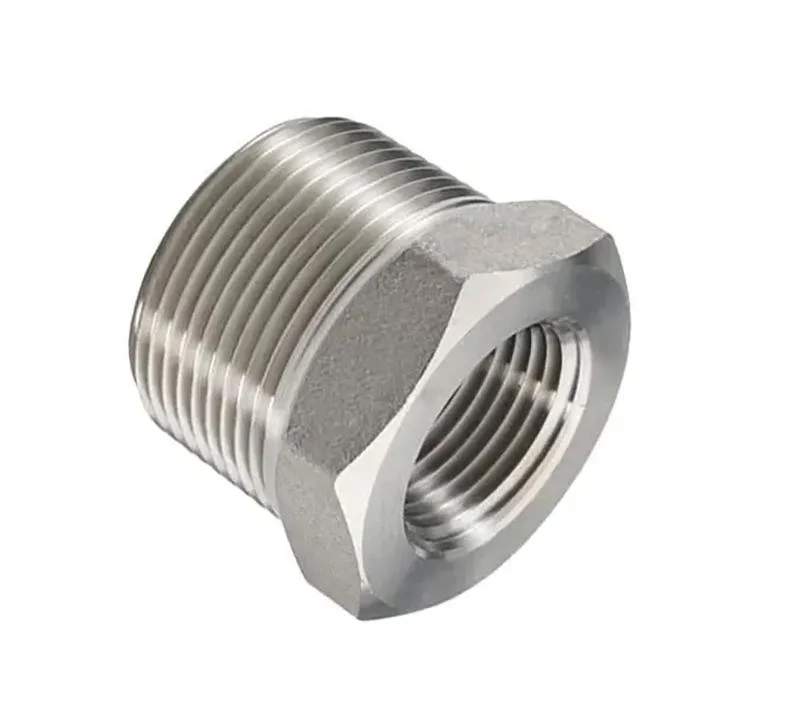 Stainless Steel Reducer Hex Bushing Hex Head Thread Bushing Screw Female Snap Pipe Bushing Fittings