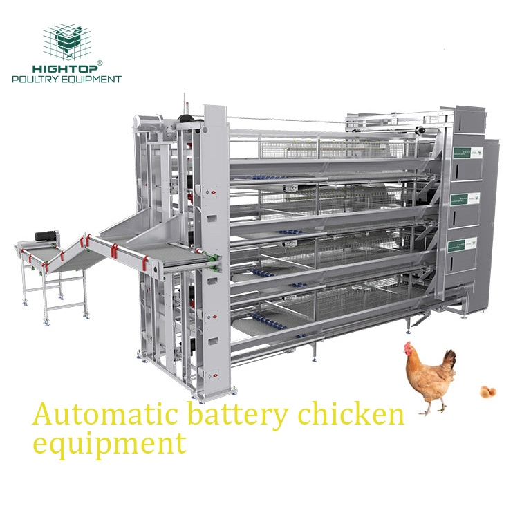 Hot Galvanized Q235 Material H Frame 6 Tiers Automatic Poultry Battery Layer Chicken Cage For Chicken Farms