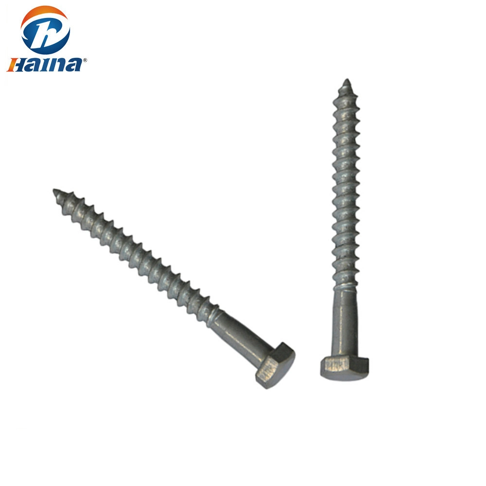 High quality/High cost performance  Stainless Steel DIN571 Hex Head Self Tapping Wood Screw